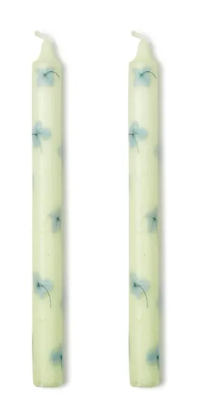 Hydrangea Flowers on Taper Candles
