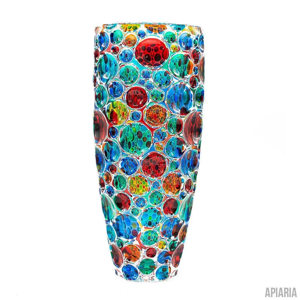 Italian Crystal Vase, Murano Style