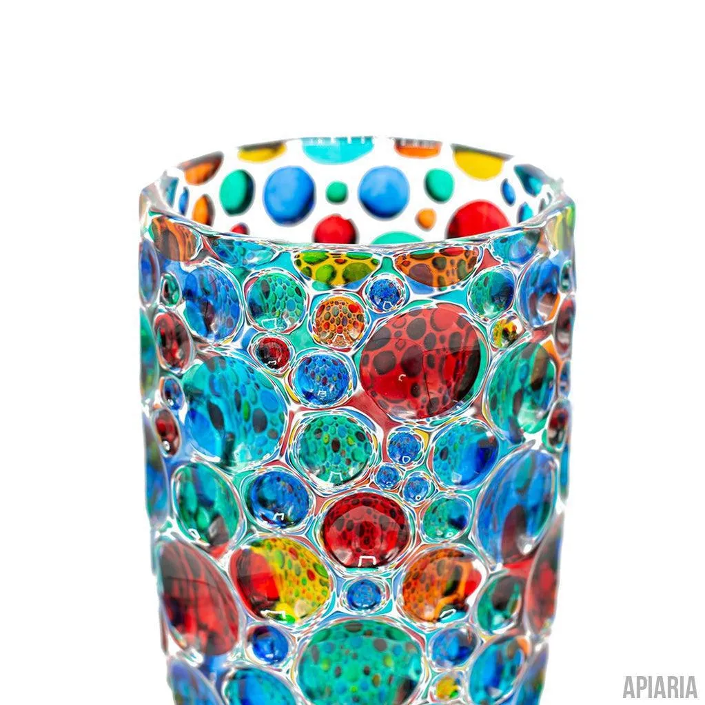 Italian Crystal Vase, Murano Style