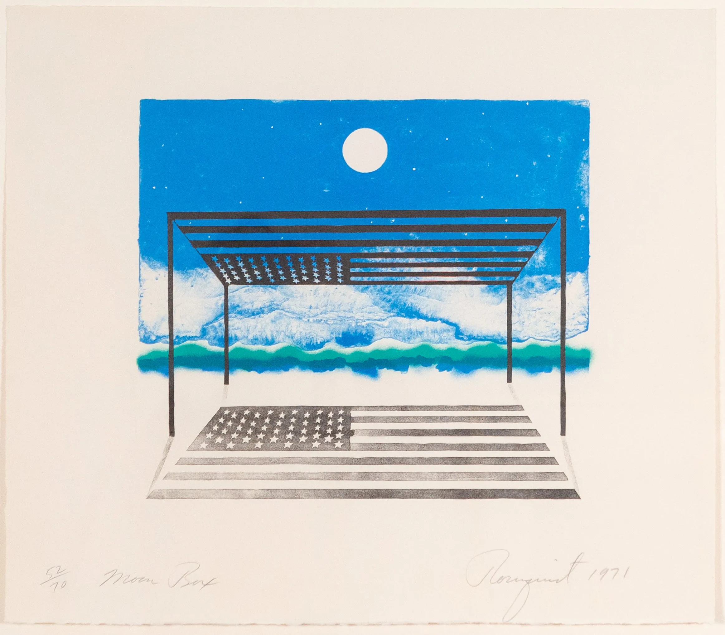 JAMES ROSENQUIST “MOON BOX” LITHOGRAPH, 1971