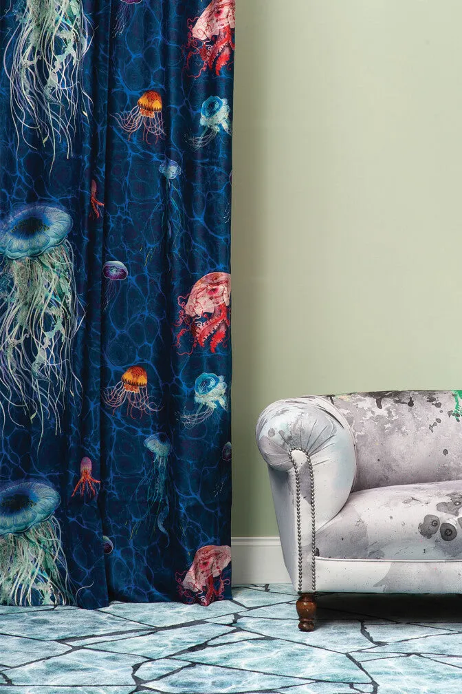 jellyfish velvet fabric
