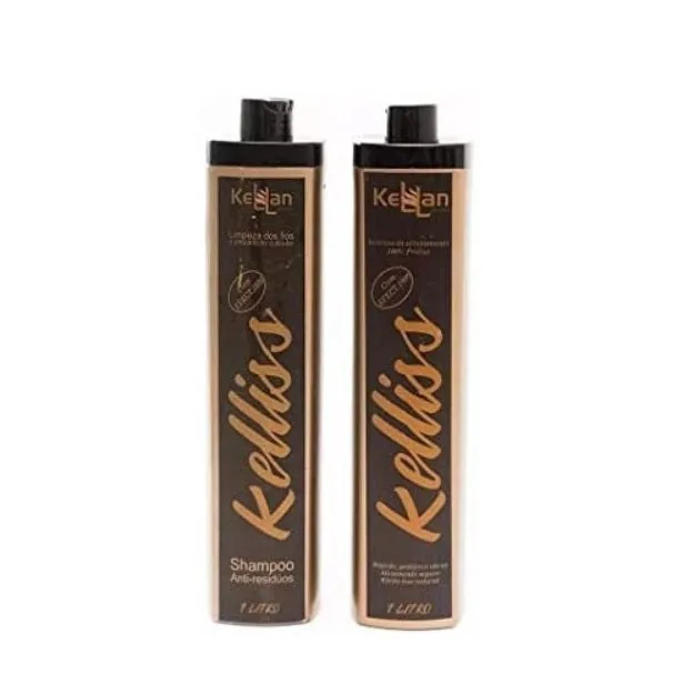 Keliss Thermal Realignment Progressive Brush Hair Straightening Kit 2x1L - Kellan