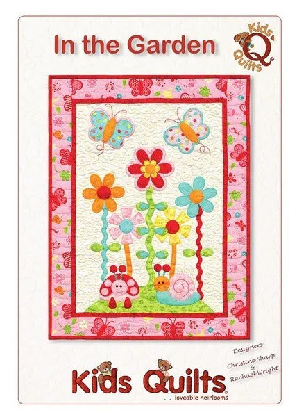 Kids Quilts In The Garden Butterfly Flower Applique Quilt Pattern