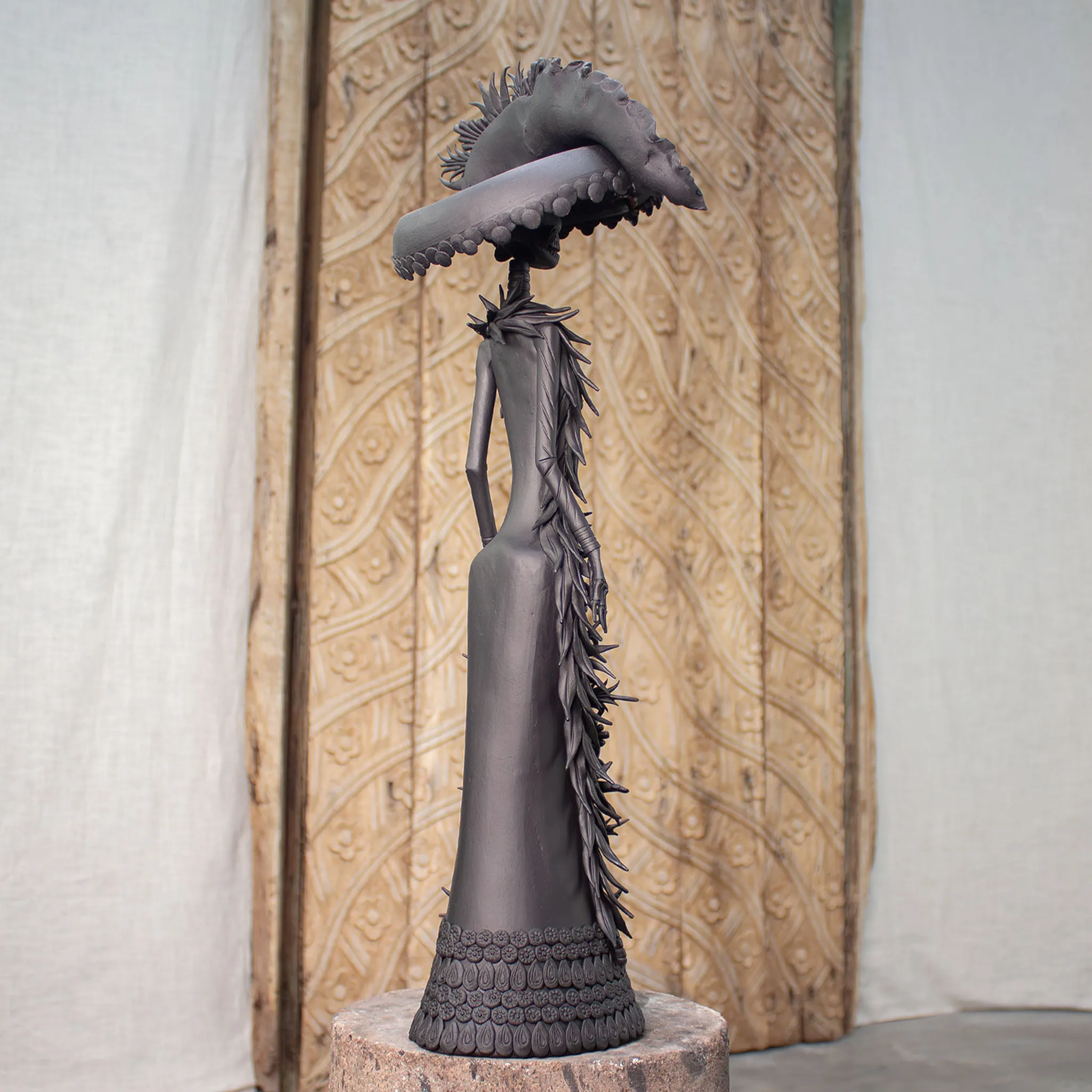 La Artista Noir | Hand Sculpted Catrina