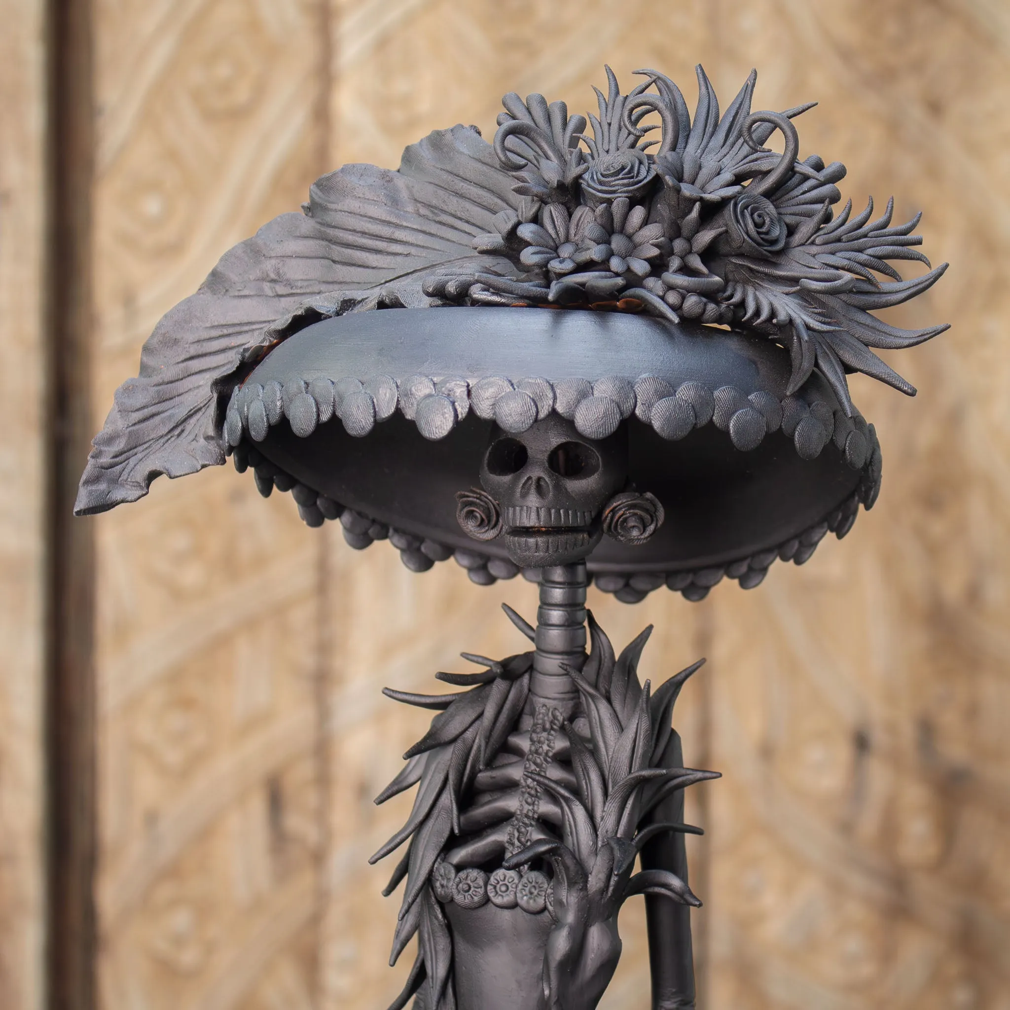 La Artista Noir | Hand Sculpted Catrina