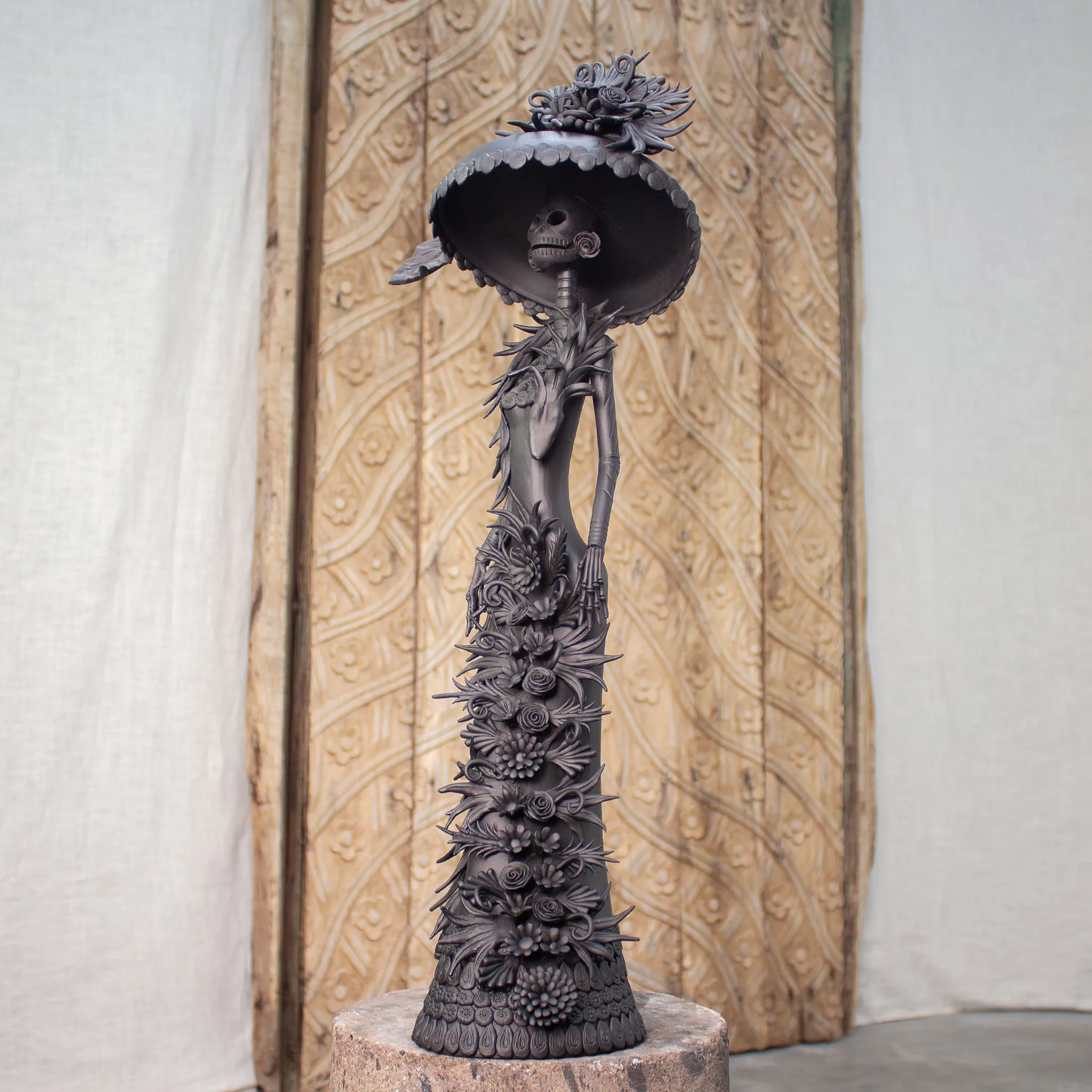 La Artista Noir | Hand Sculpted Catrina
