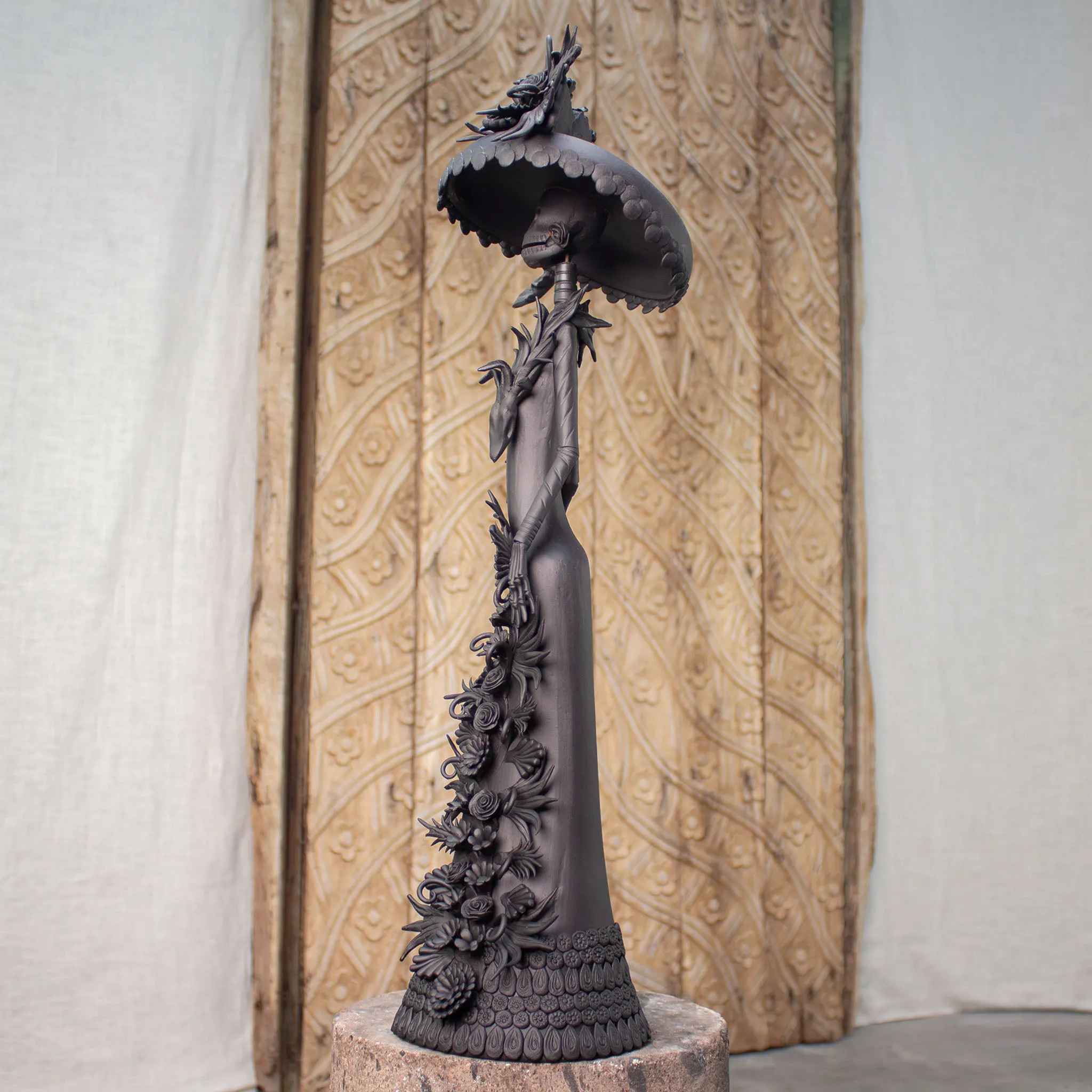 La Artista Noir | Hand Sculpted Catrina