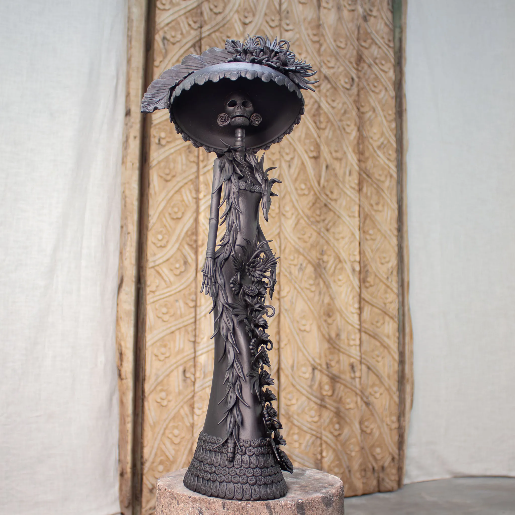 La Artista Noir | Hand Sculpted Catrina