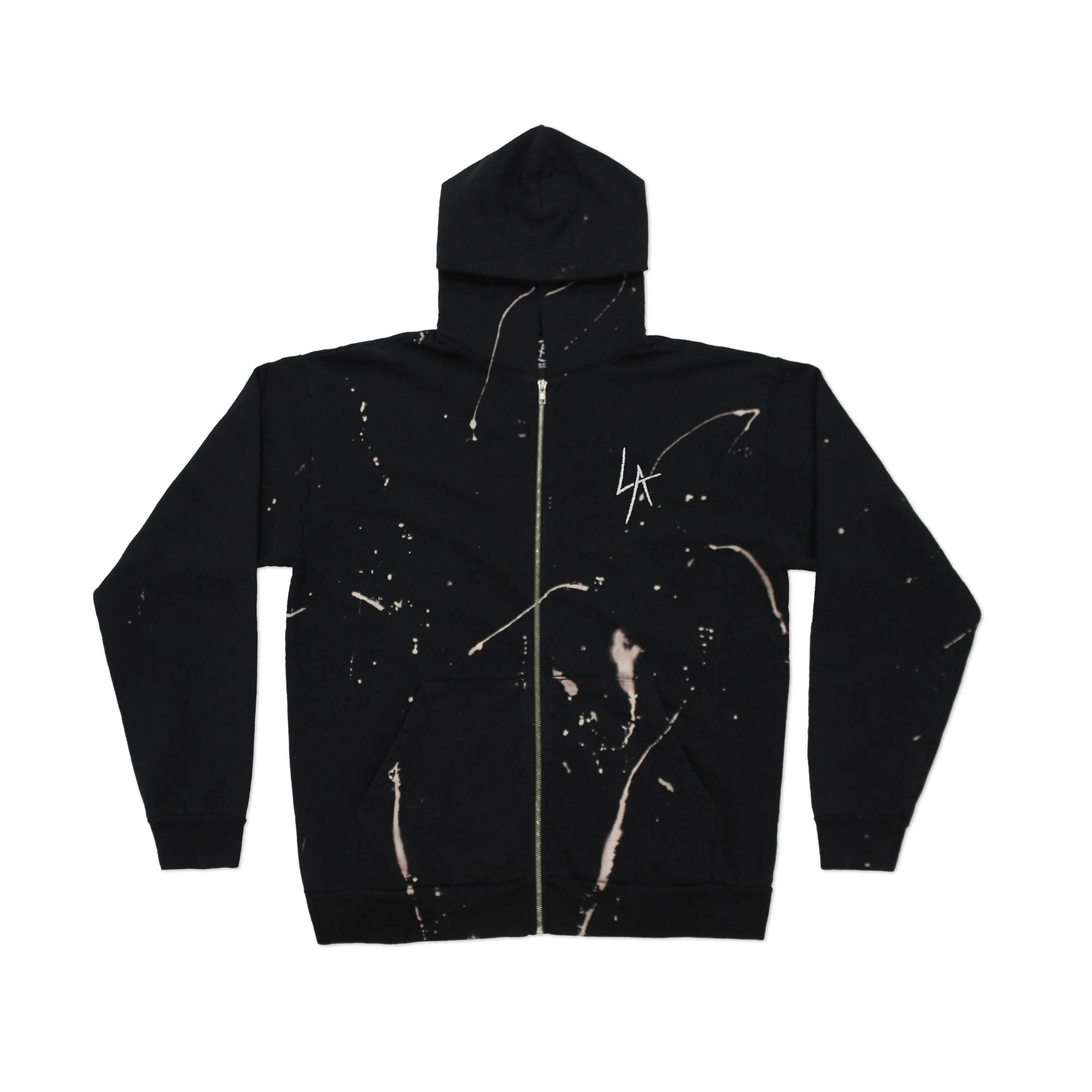 LA SLASH DESTROYED ZIP FLEECE