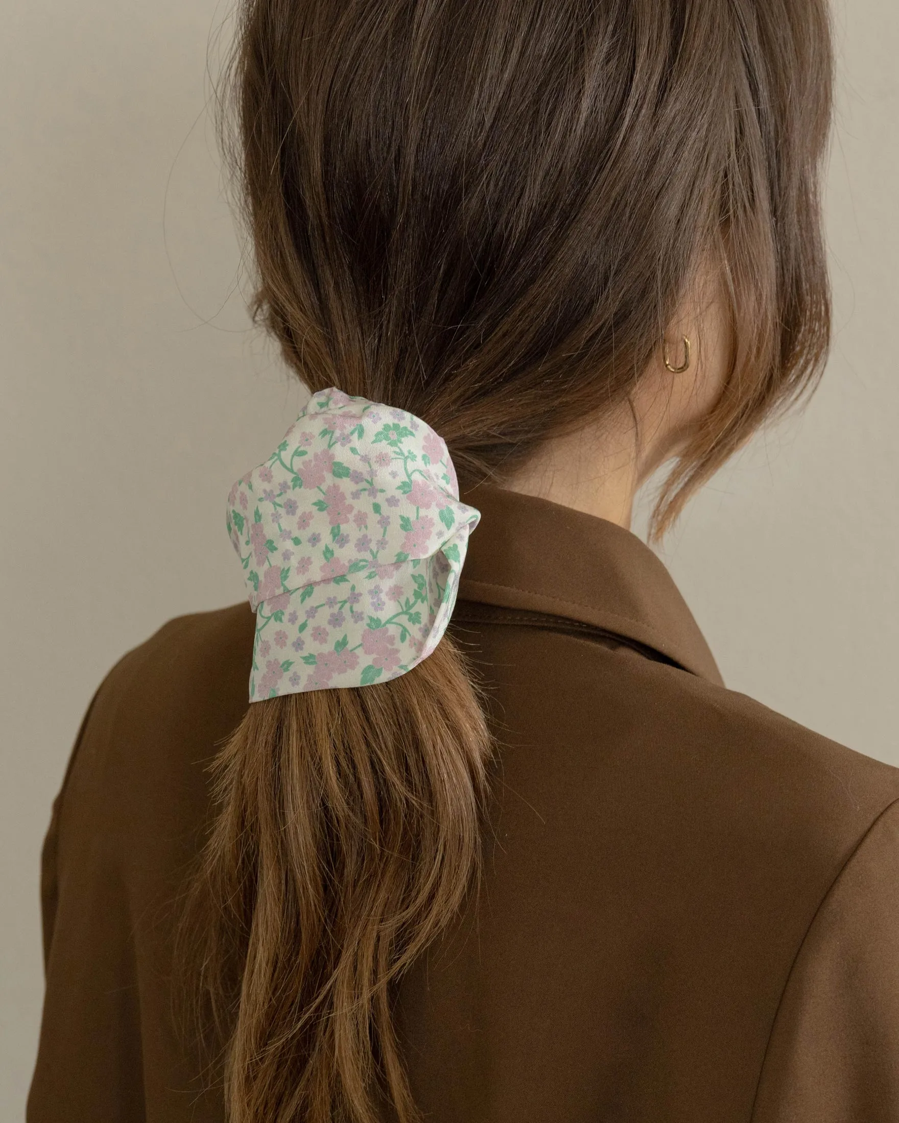 Large Georgia Scrunchie in Floral