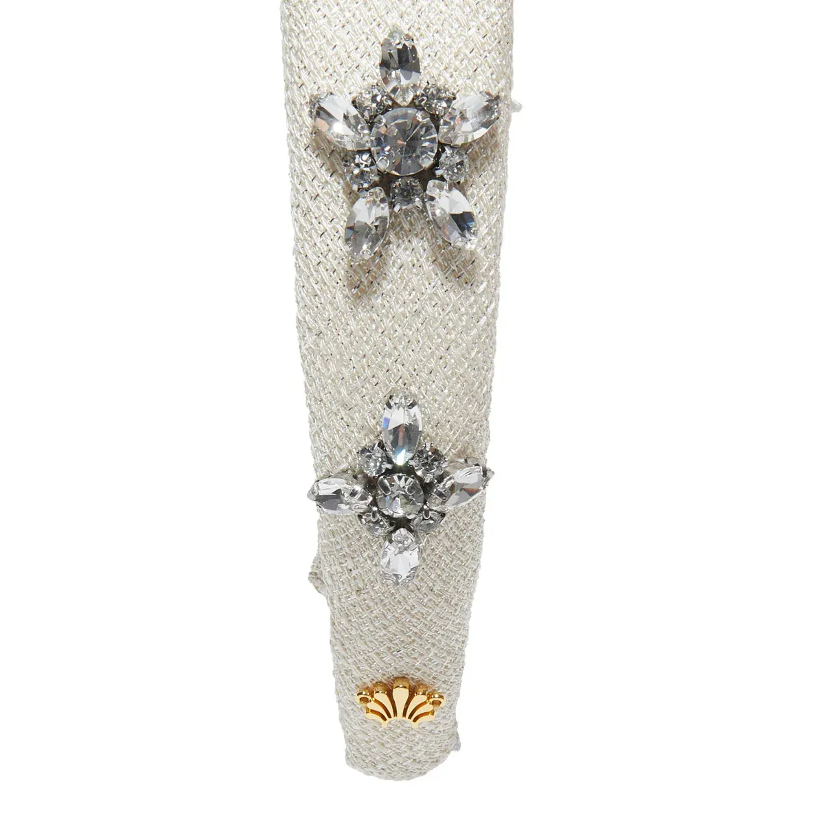 Lele Sadoughi Ivory Alice Crystal Star Headband