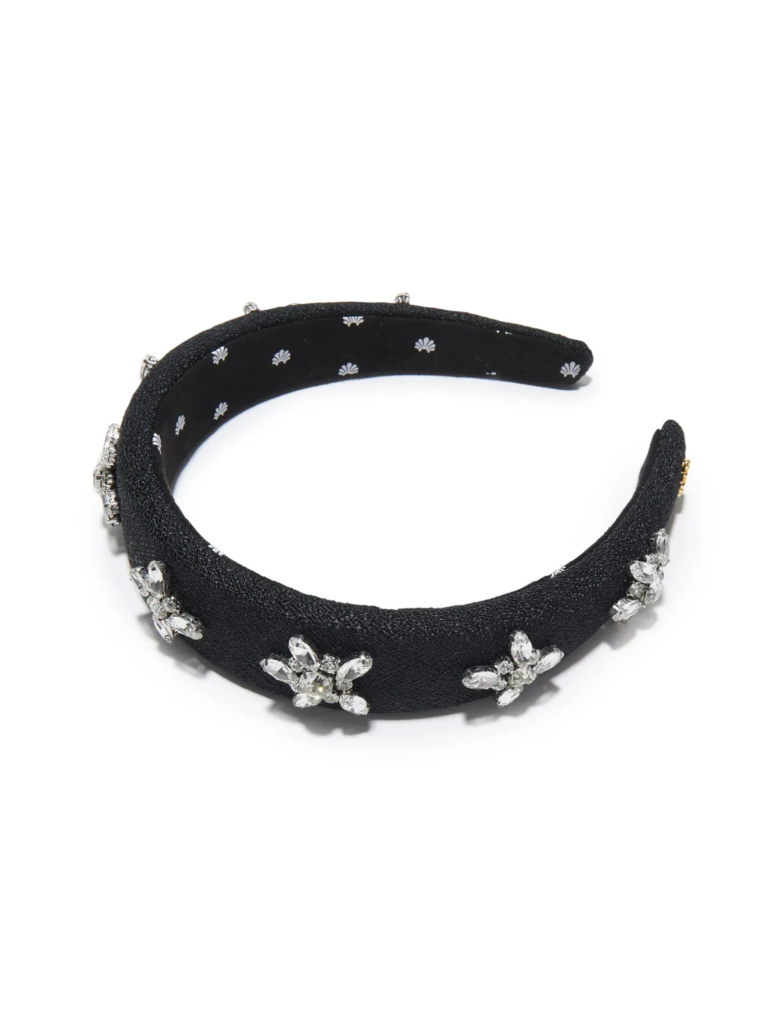 Lele Sadoughi Jet Alice Crystal Star Headband