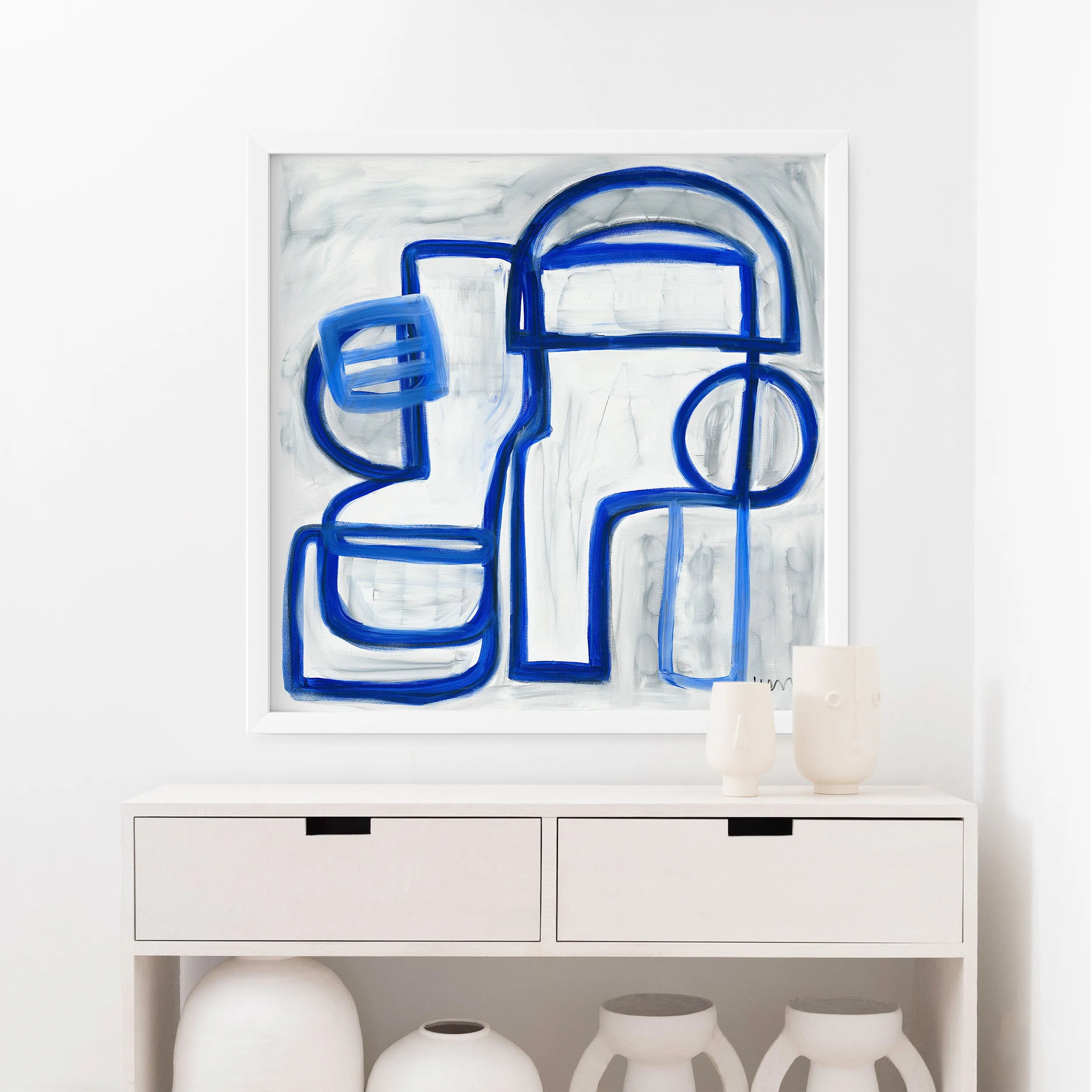 Les Bleus Art Print