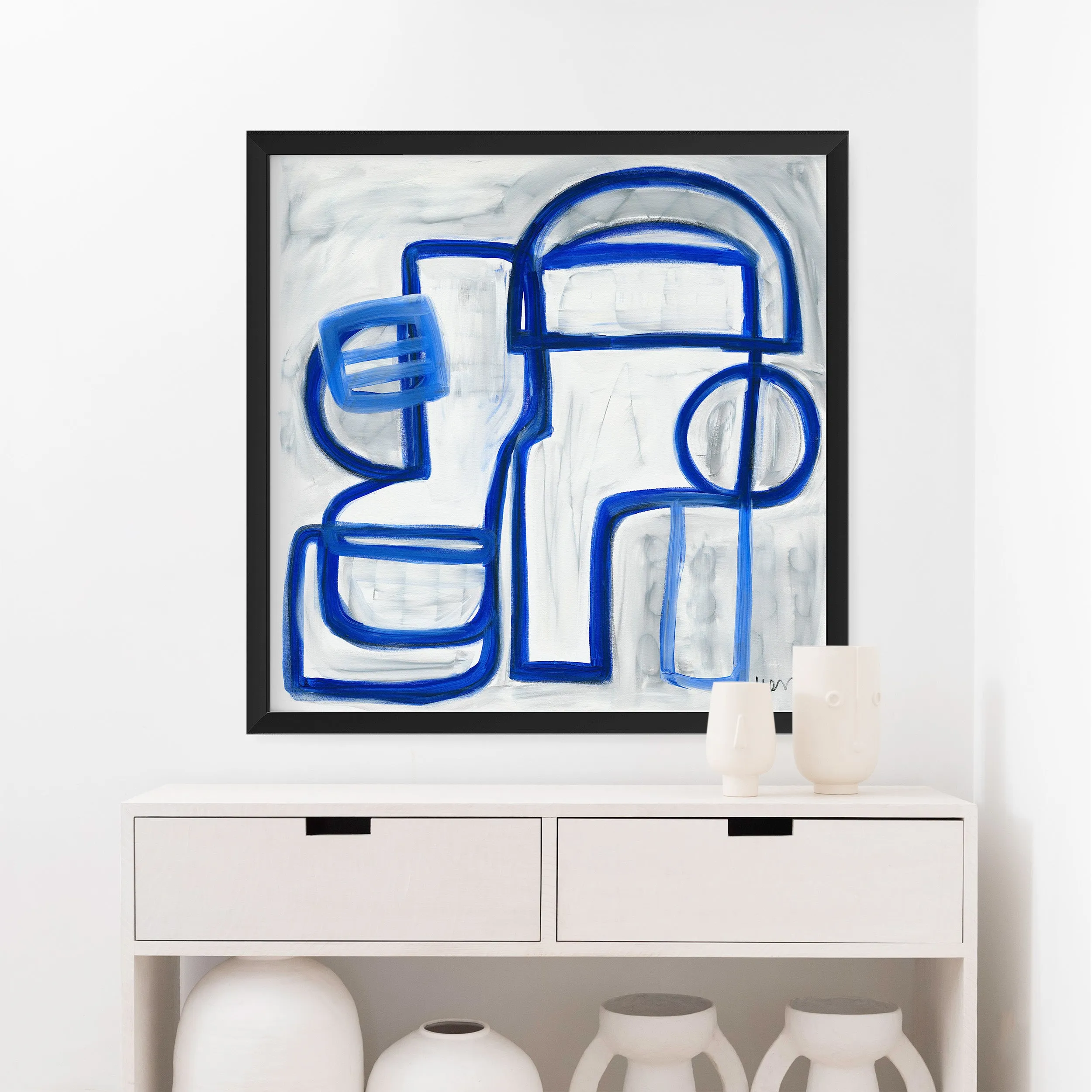 Les Bleus Art Print