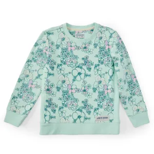 Life is Good Kids Floral Garden Pattern Simply True Fleece Crew