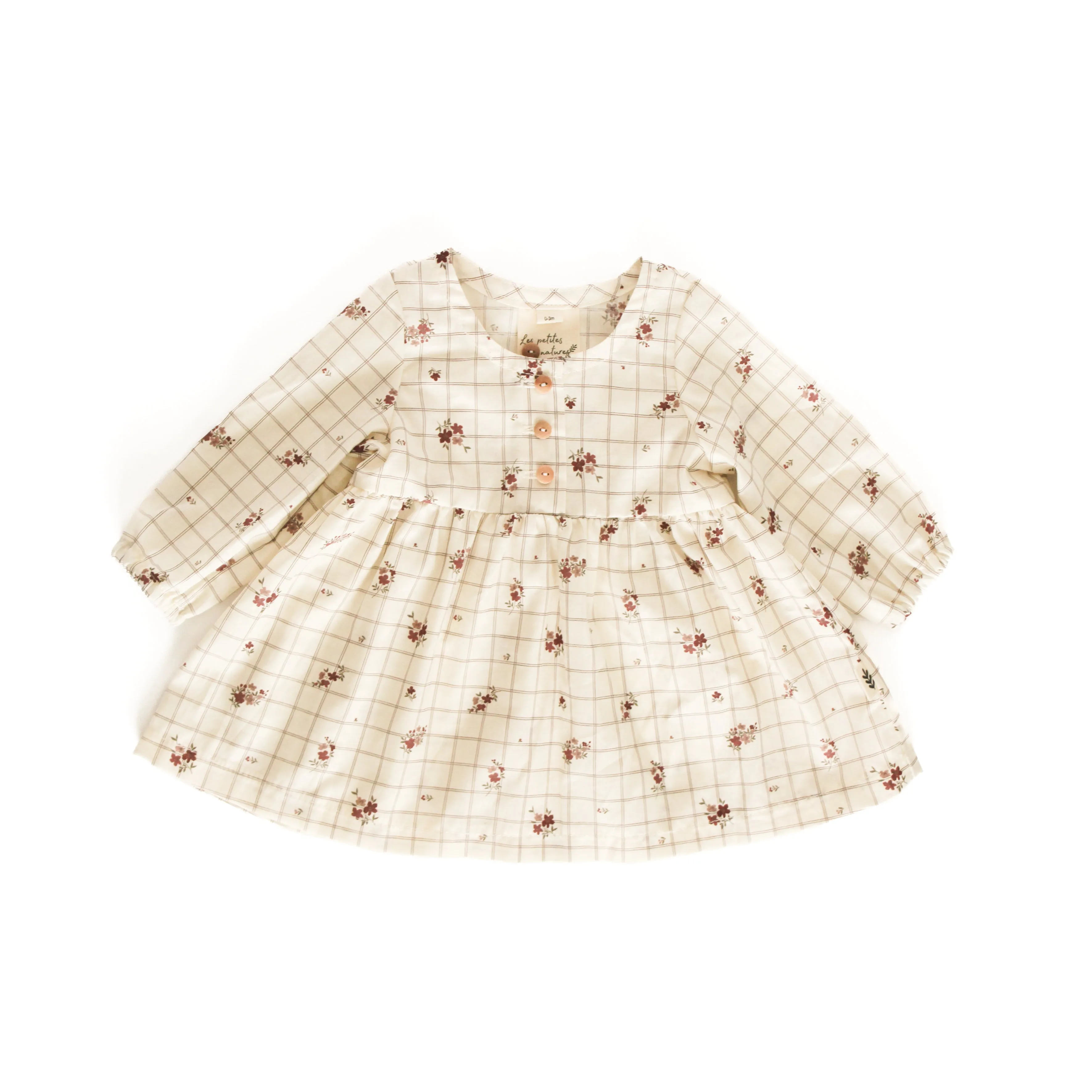 Longsleeve Dress - Christmas Flowers