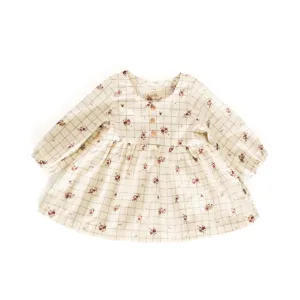 Longsleeve Dress - Christmas Flowers