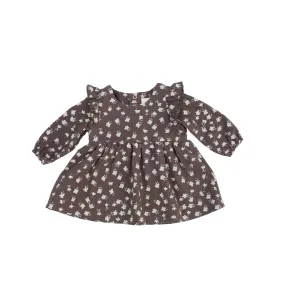 Longsleeve Ruffle Dress - Daphne- 0-3m to 18-24m