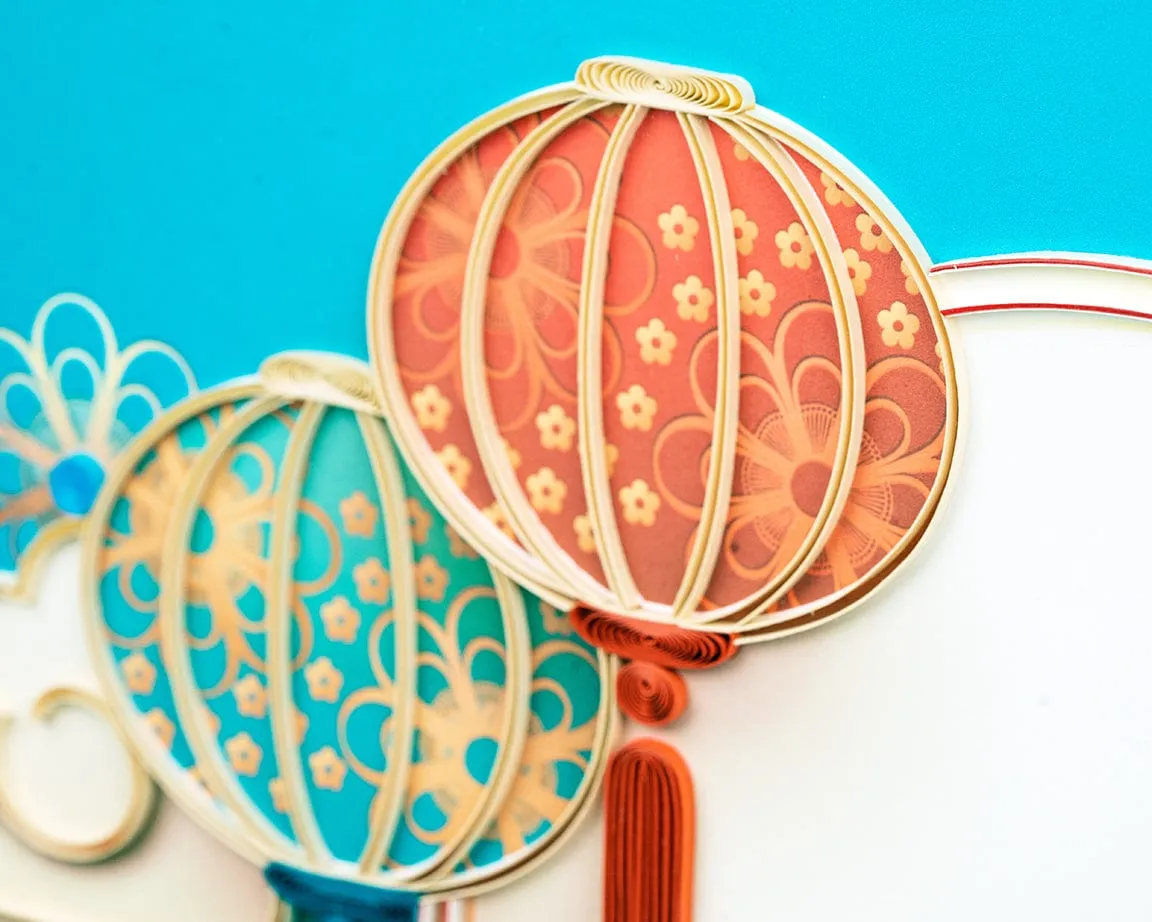 LTD Vietnam Wall Art Series - Quilled Celestial Blossom