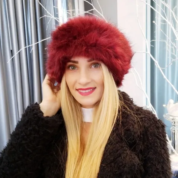 Luxury faux fur headband