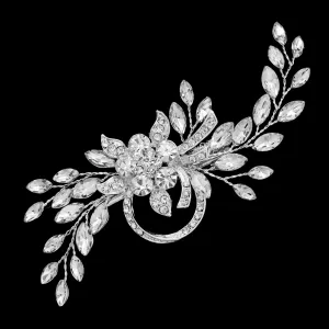 Lynne -Ring Base Floral Motif Hair Clip