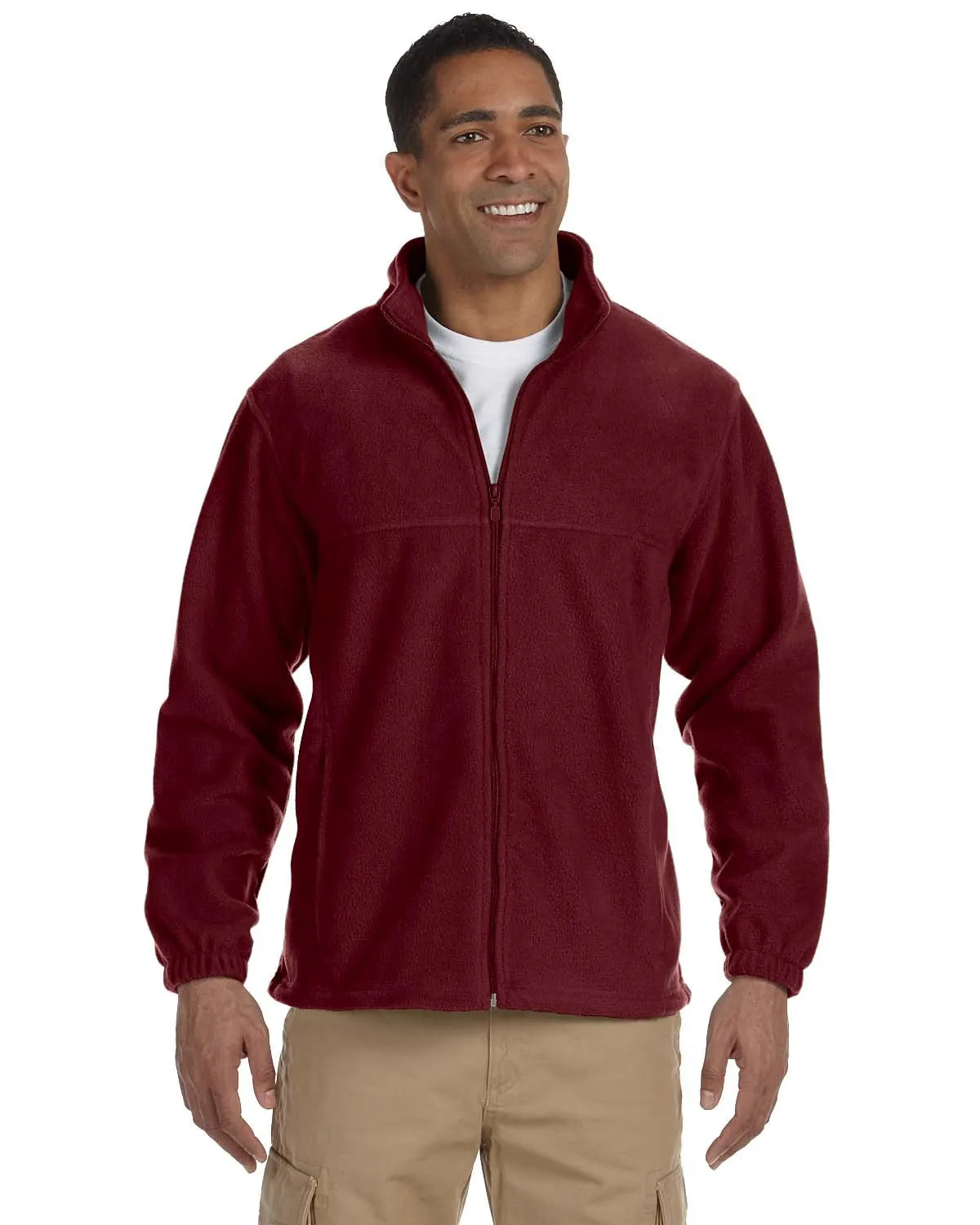 M990 Harriton Men's 8 oz. Full-Zip Fleece