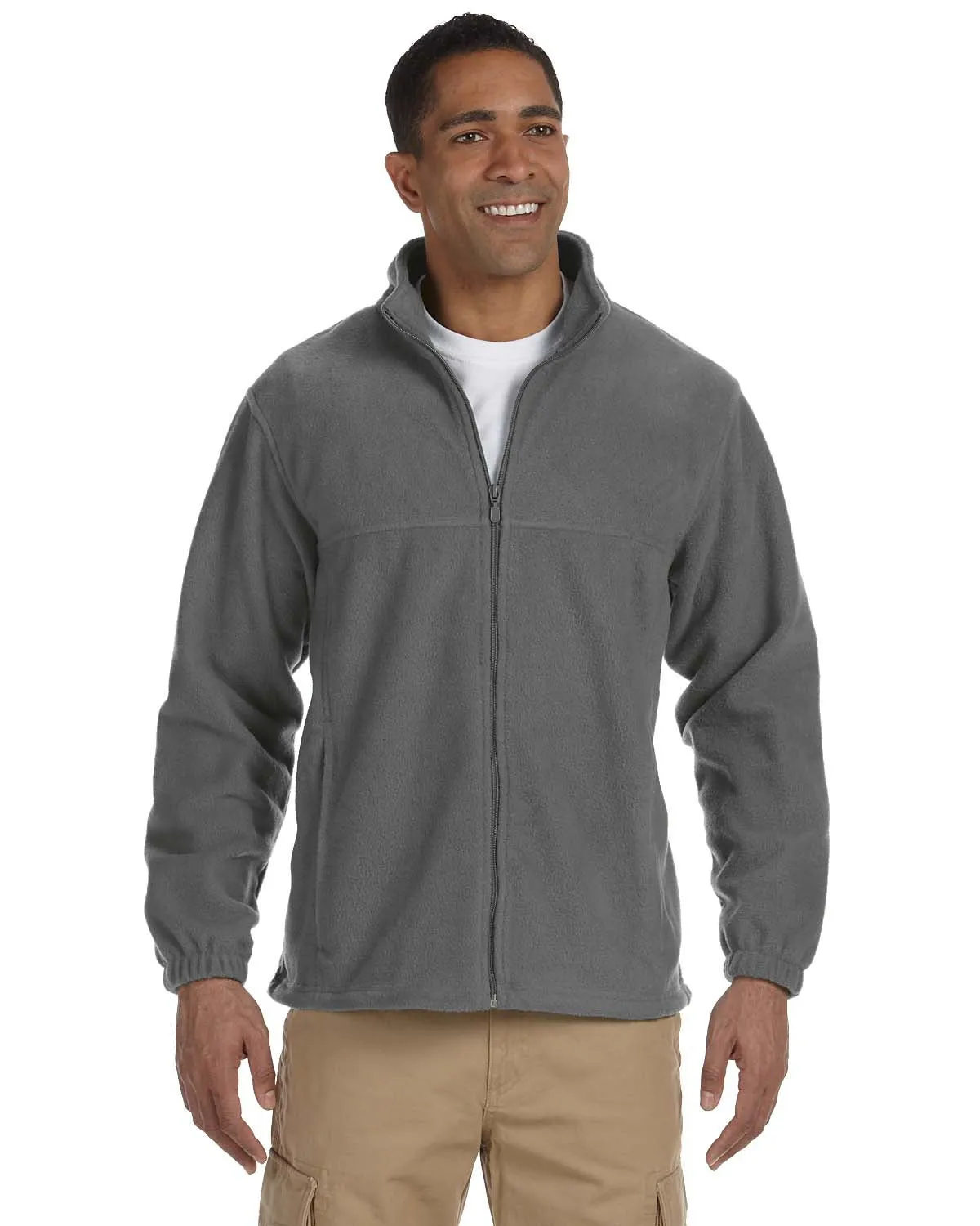 M990 Harriton Men's 8 oz. Full-Zip Fleece