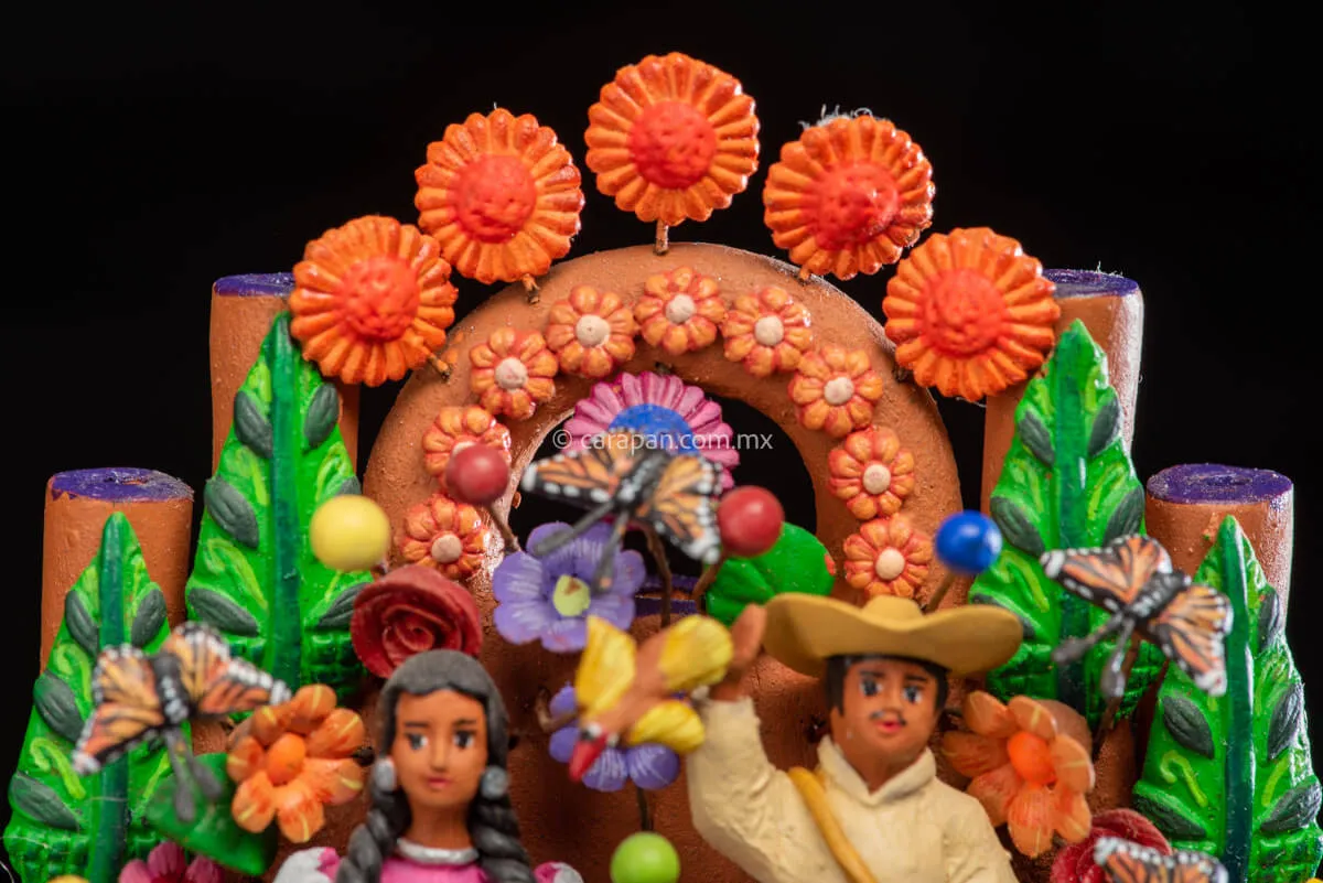 Mexican Tree of Life with Mazahua Indigenous Couple