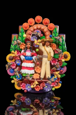 Mexican Tree of Life with Mazahua Indigenous Couple