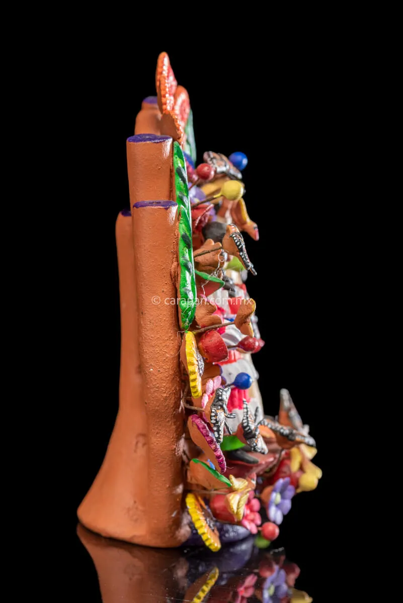 Mexican Tree of Life with Mazahua Indigenous Couple