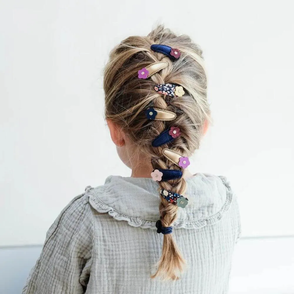 Mimi & Lula Mini Mabel Pansy Hair Clips