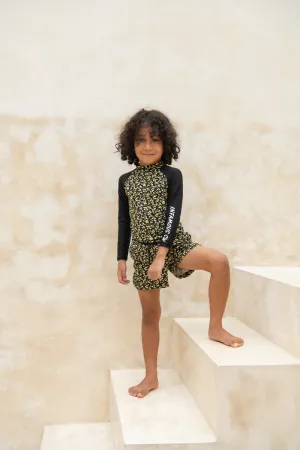 Mini Billy Rashie Top Final Sale - Midnight Blossom