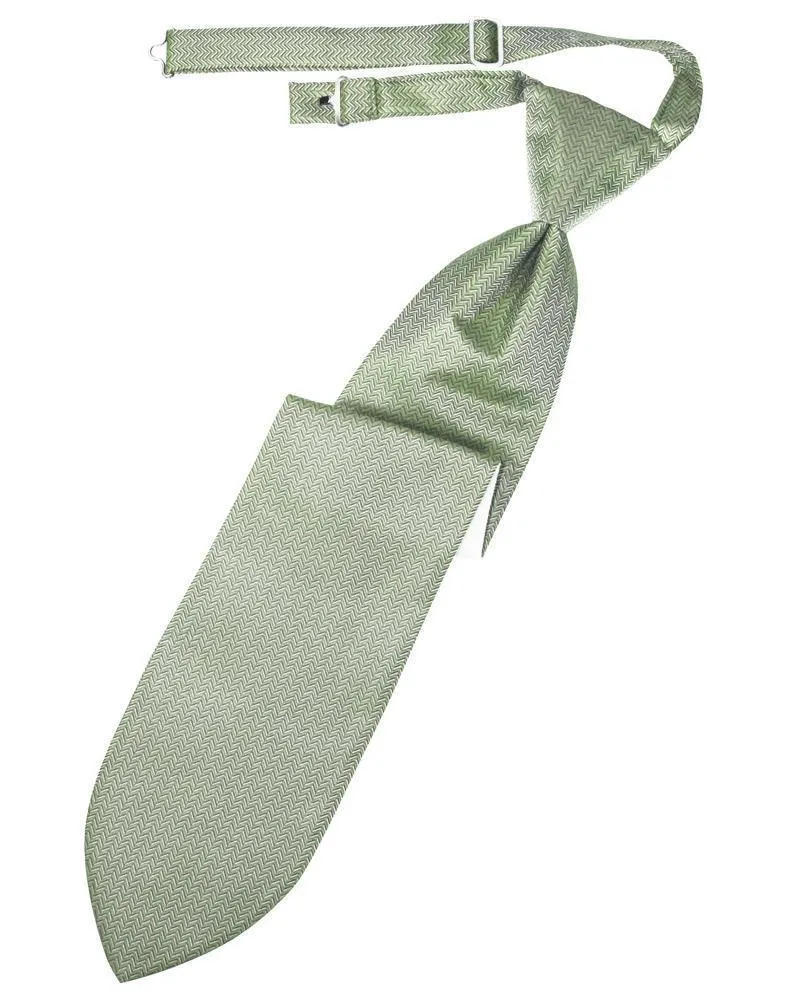 Mint Herringbone Necktie