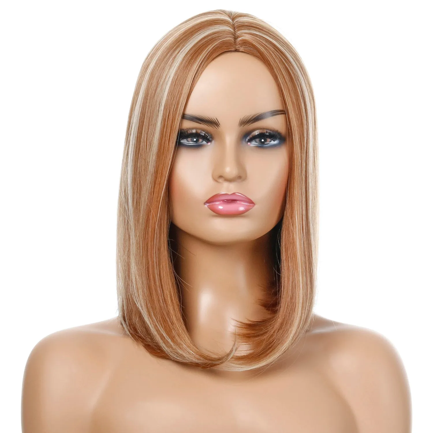 Monica | Blonde Medium Long Straight Synthetic Hair Wig