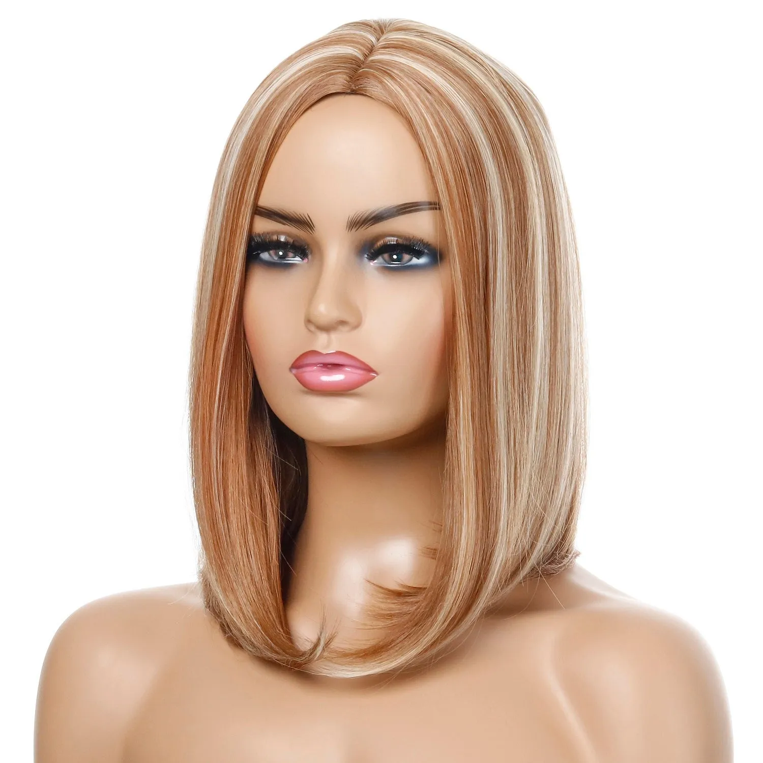 Monica | Blonde Medium Long Straight Synthetic Hair Wig
