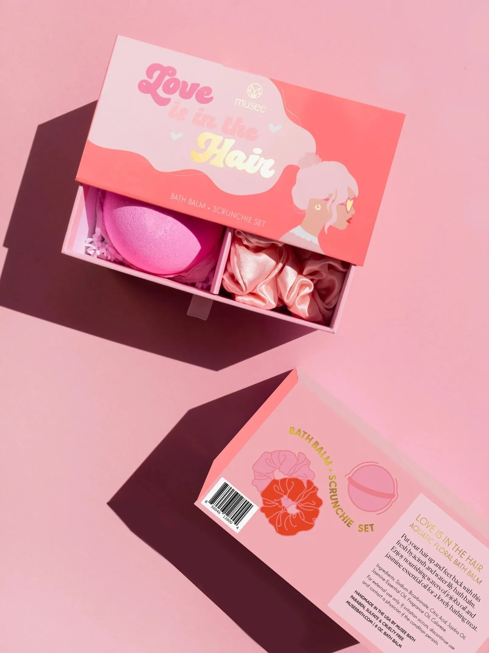 Musee Love Is In The Hair Bath Balm   Scrunchies Set
