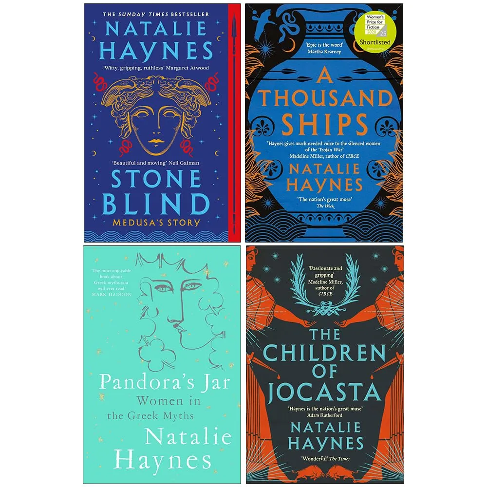Natalie Haynes 4 Books Set Stone (Blind, Children of Jocasta, Pandora's Jar)