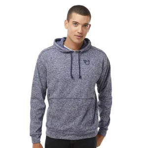 Navy Fleck Fleece Hooded Sweatshirt