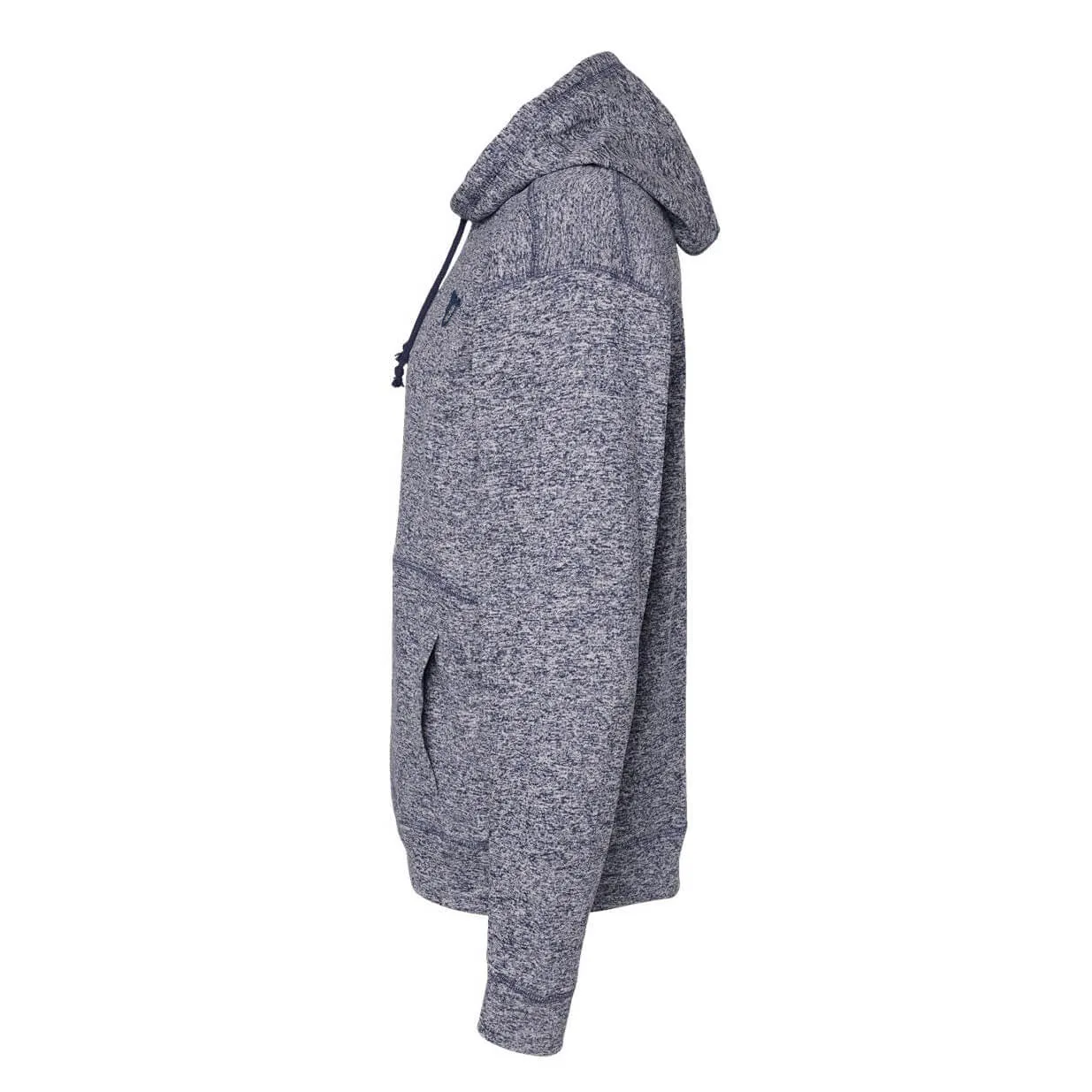 Navy Fleck Fleece Hooded Sweatshirt