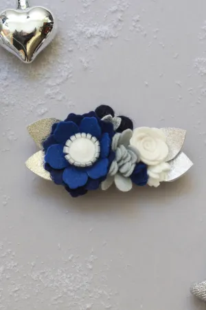 Navy/Silver Holiday Crown