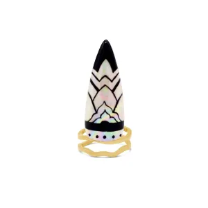 Norigae Lotus Nail Ring - Single