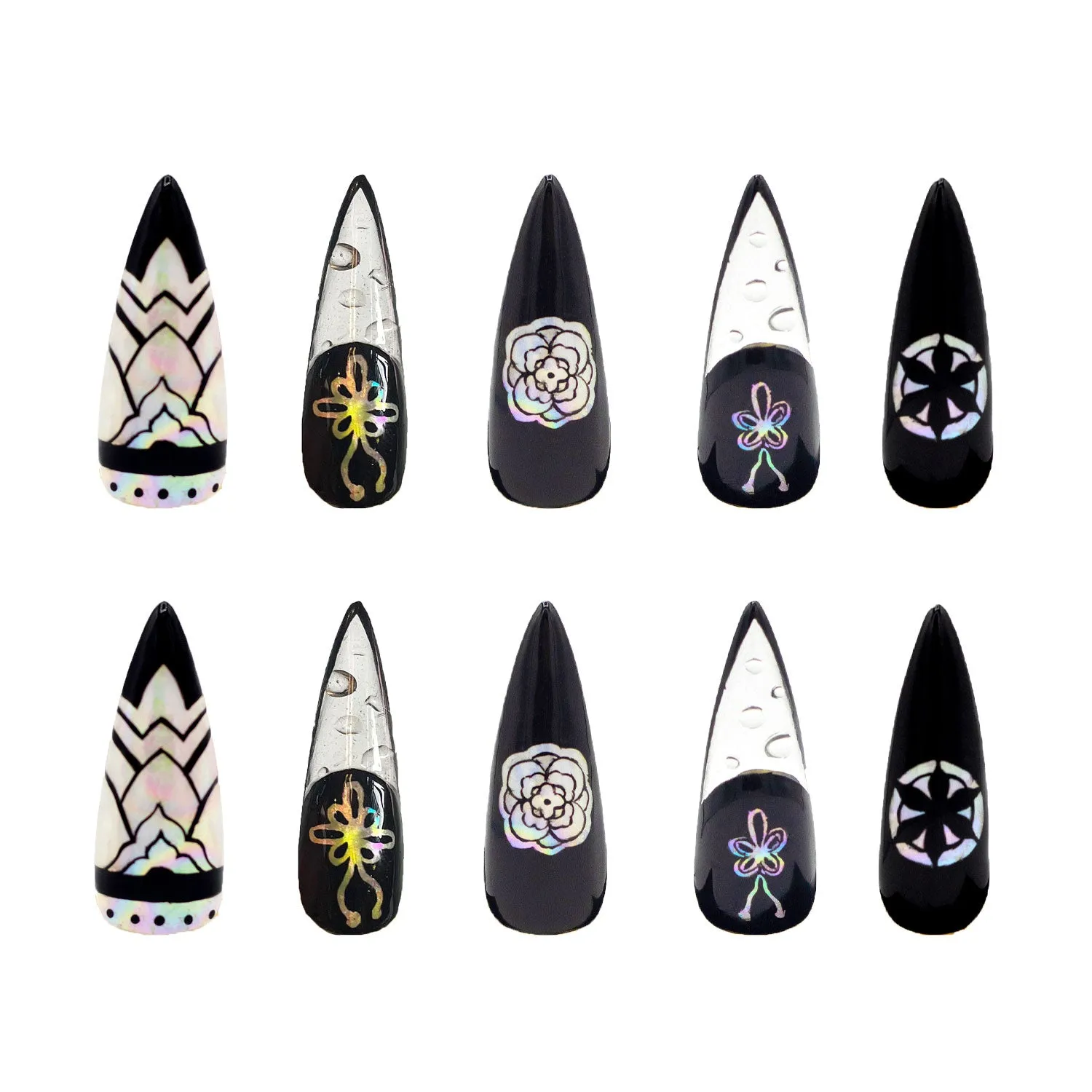 Norigae Lotus Press On Nails