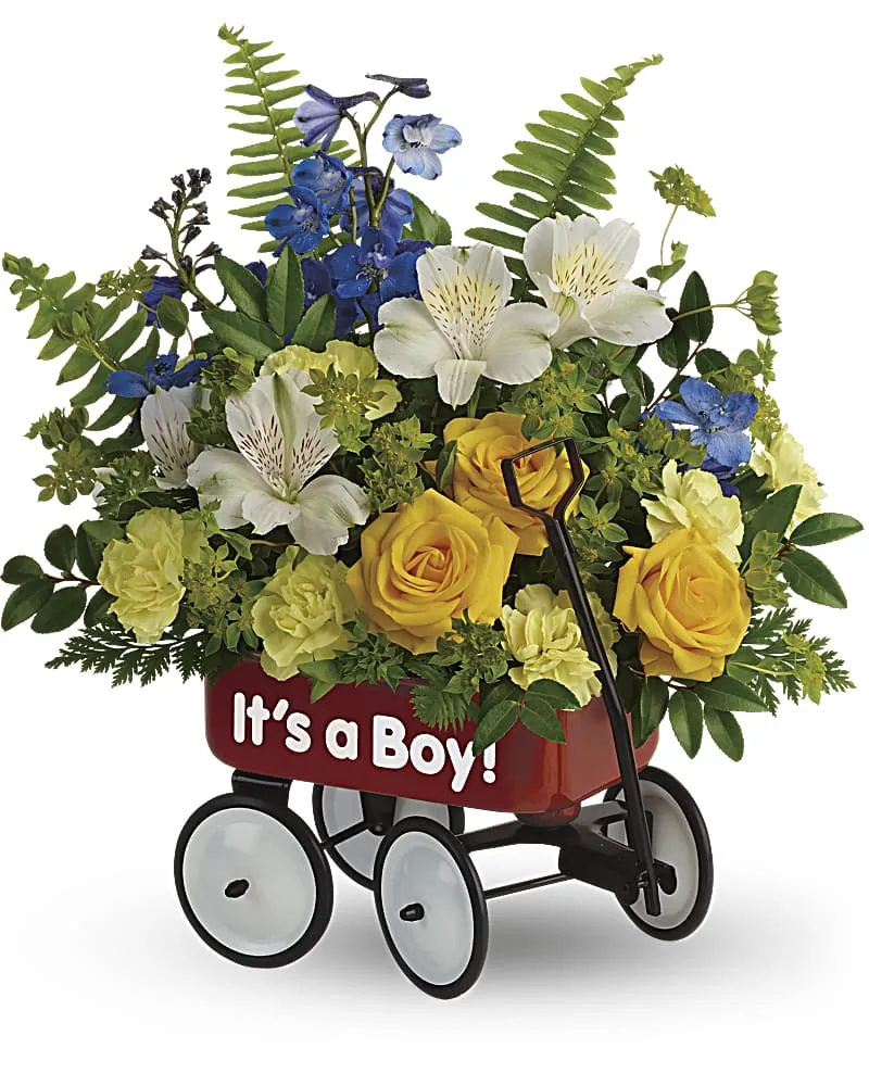 Nouri's Sweet Little Wagon Bouquet