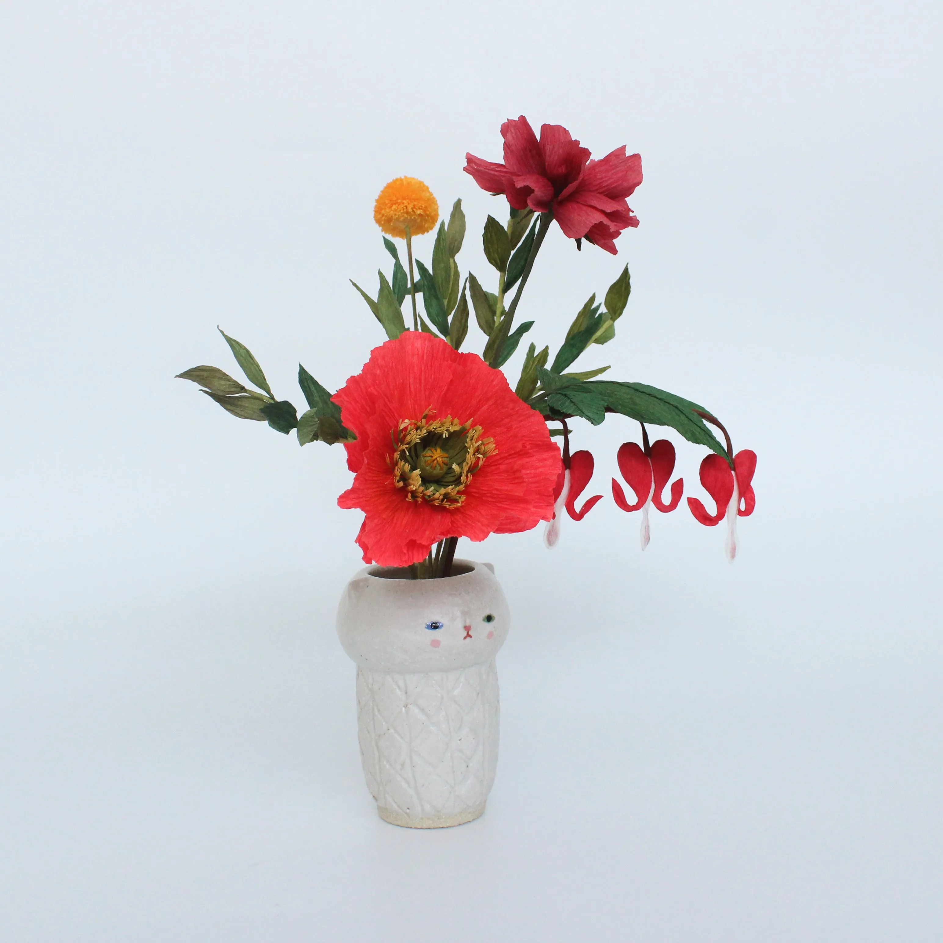 Old Kitty   Paper Flowers