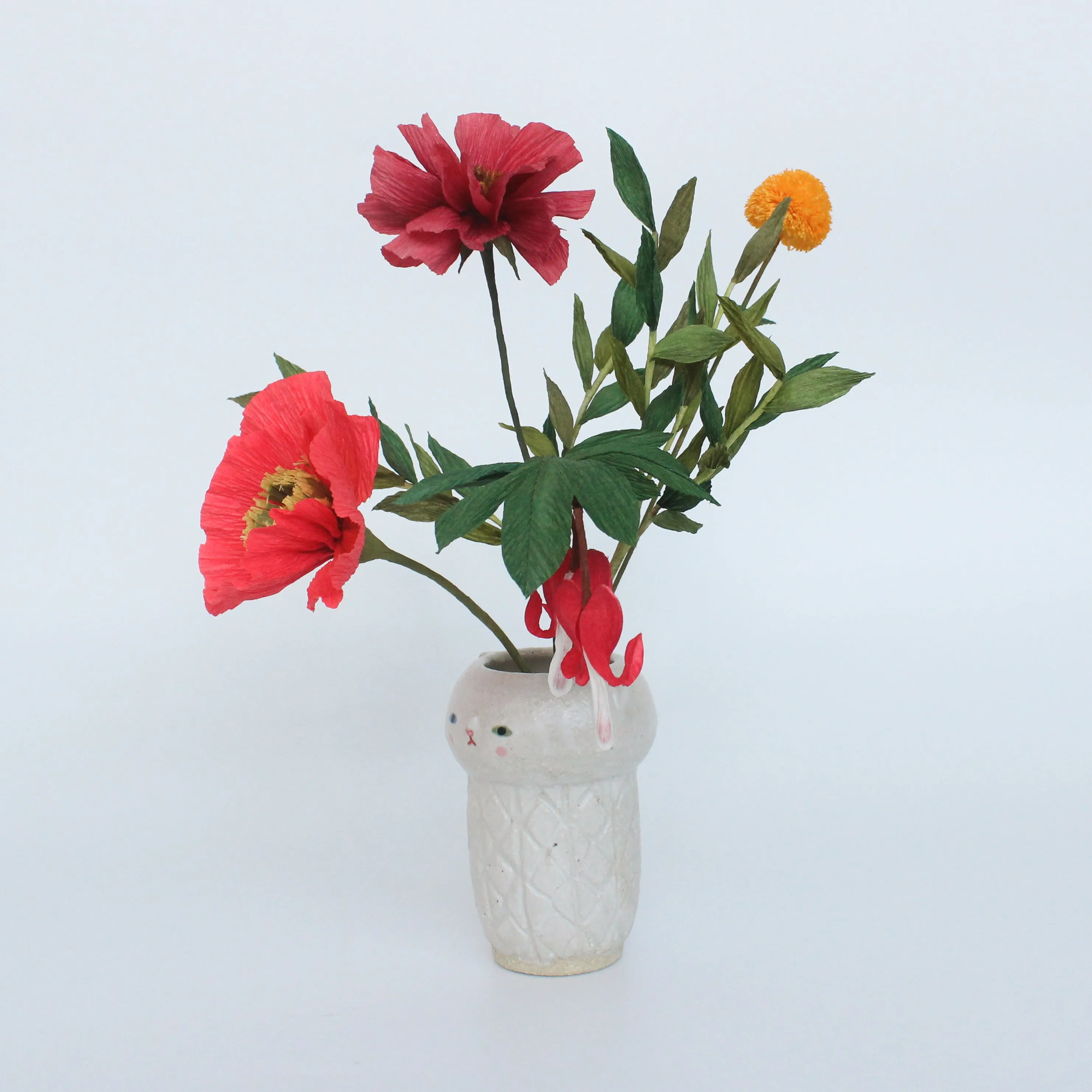 Old Kitty   Paper Flowers