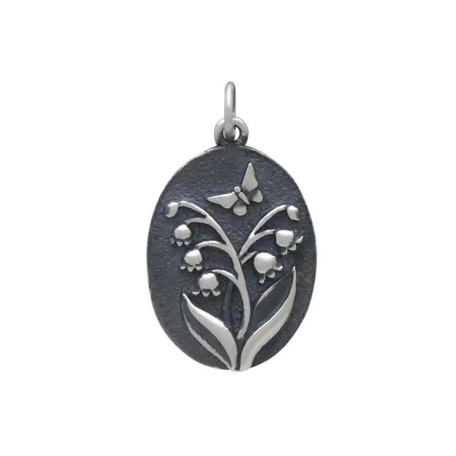 Oval Lily of the Valley Charm-1924