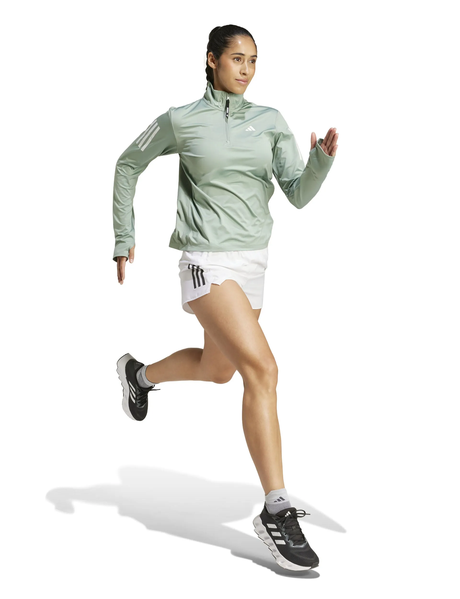 Own the Run Half-Zip Jacket - Silver Green