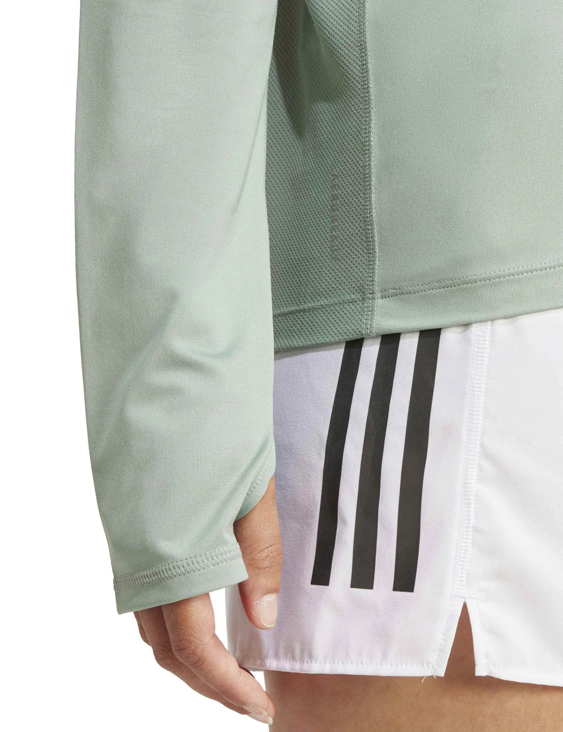 Own the Run Half-Zip Jacket - Silver Green