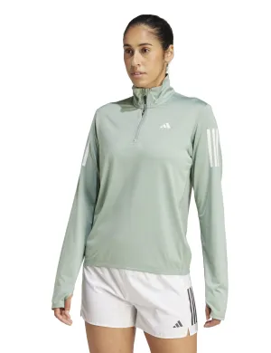 Own the Run Half-Zip Jacket - Silver Green