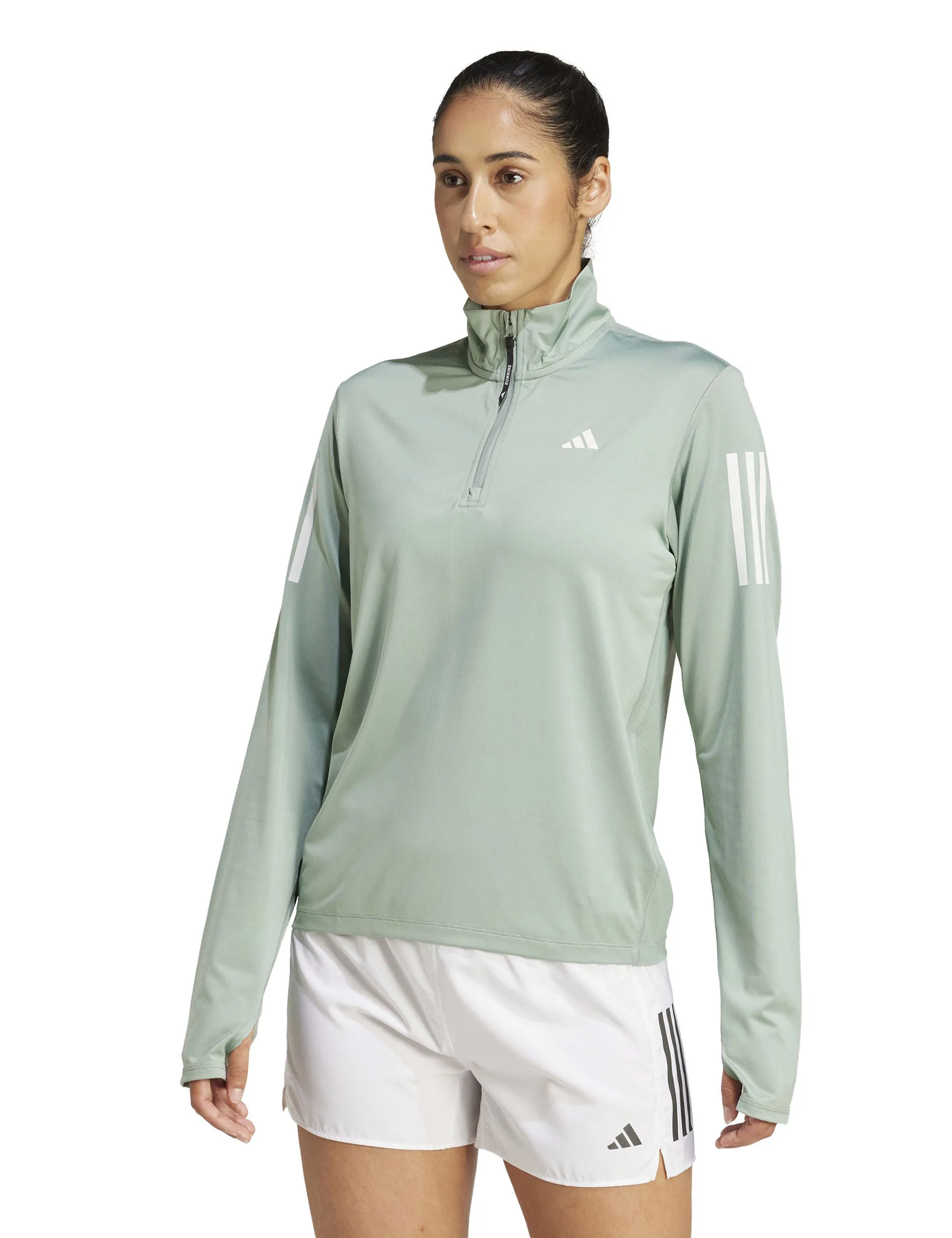 Own the Run Half-Zip Jacket - Silver Green